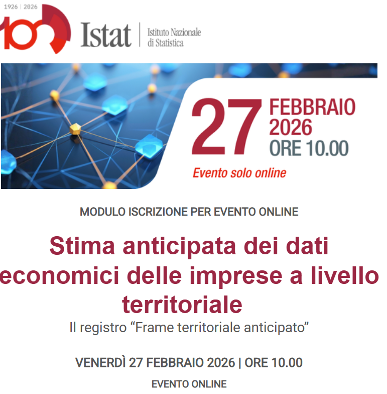 Stima anticipata dei dati economici delle imprese a livello territoriale